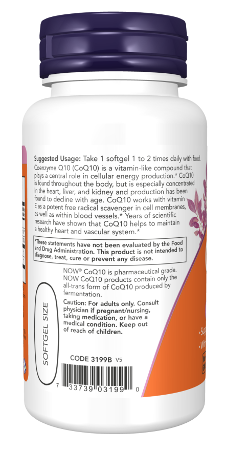 Now CoQ10 400mg 30 SGELS