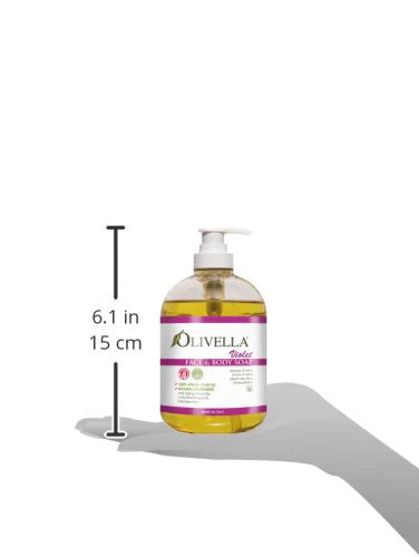 OLIVELLA LIQUID SOAP PUMP VIOLET 16.9OZ