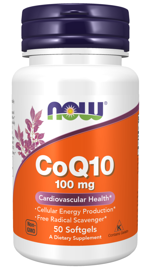 Now CoQ10 100mg 50 SGELS