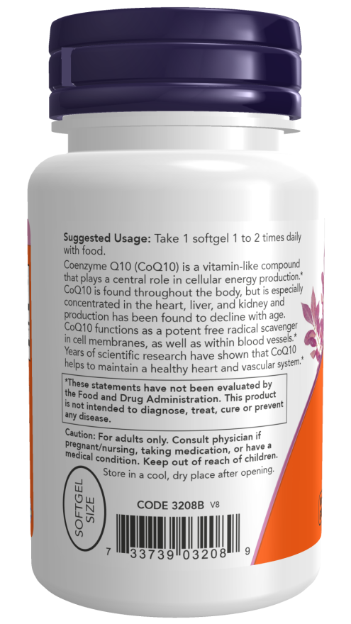 Now CoQ10 100mg 50 SGELS