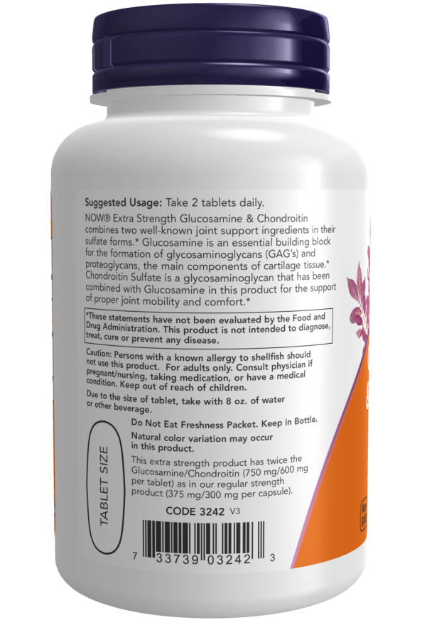 Now GLUCOS & CHOND 2X 750/600mg 120 TABS