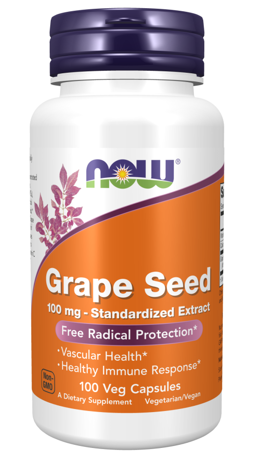 Now GRAPE SEED ANTI 100mg 100 VCAPS