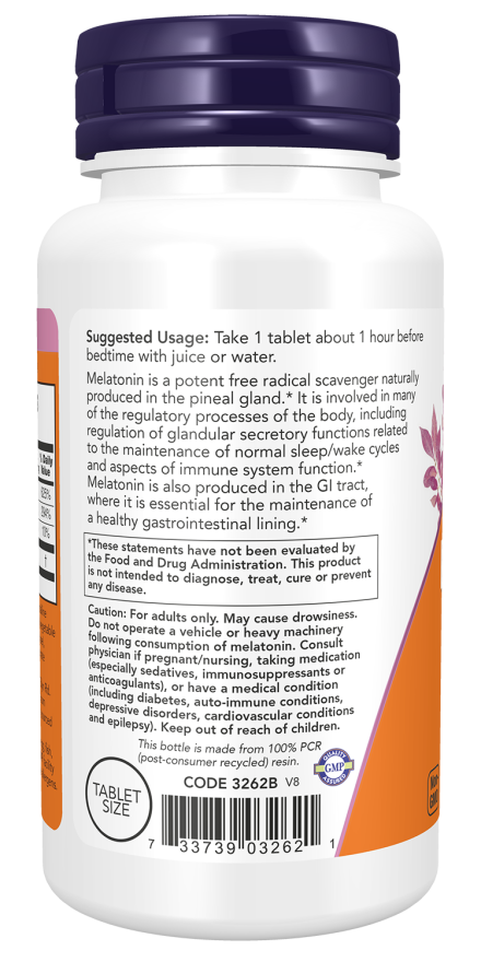 Now MELATONIN 1mg COMPLEX 100 TABS