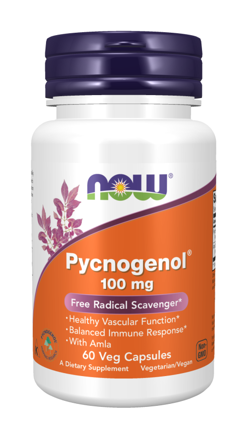 Now PYCNOGENOL 100mg 60 VCAPS