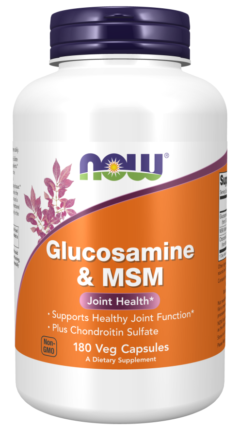 Now GLUCOS & M.S.M 750/250mg 180 VCAPS
