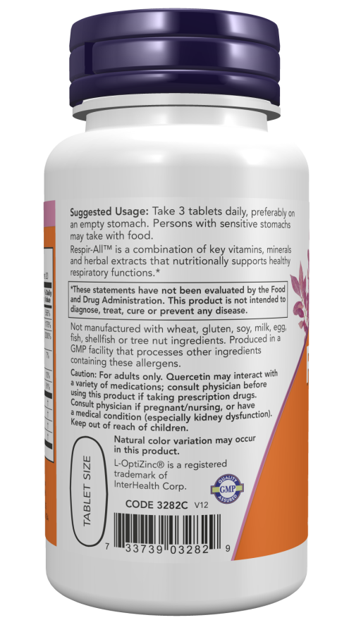 Now RESPIR-ALL ALLERGY 60 TABS