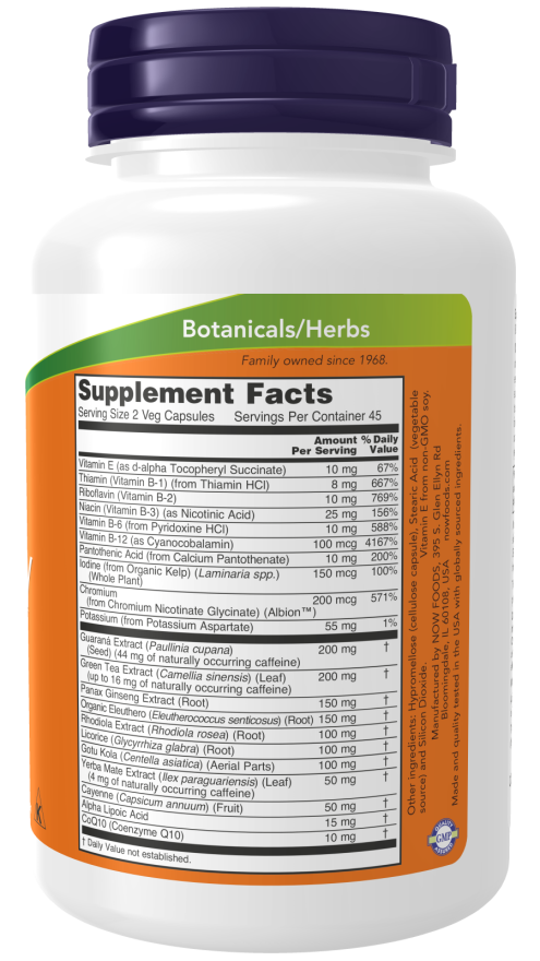 Now ENERGY - METABOLIC DIET 90 VCAPS