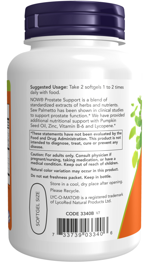 Now PROSTATE SUPPORT 180 SGEL