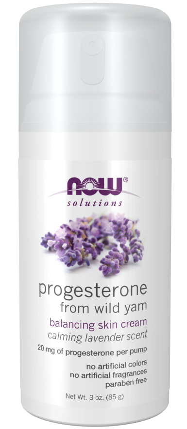 Now PROGESTERONE CREAM W/LAVENDER 3 OZ