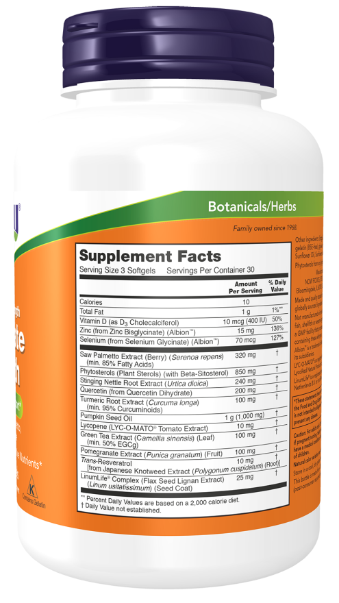 Now CLINICAL PROSTATE HEALTH 180 SGELS