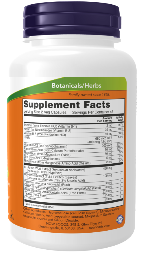 Now MOOD SUPPORT with ST JOHNS WORT 90 VCAPS