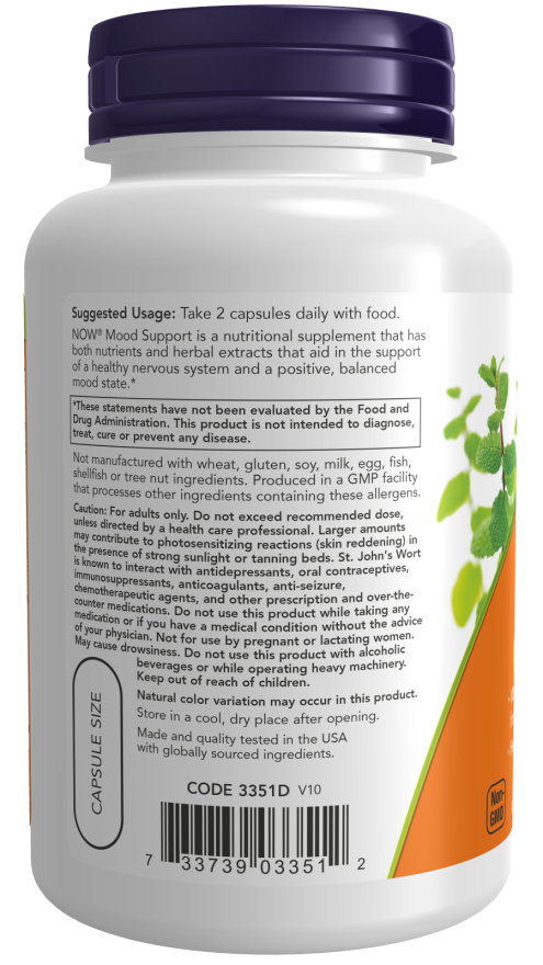 Now MOOD SUPPORT with ST JOHNS WORT 90 VCAPS