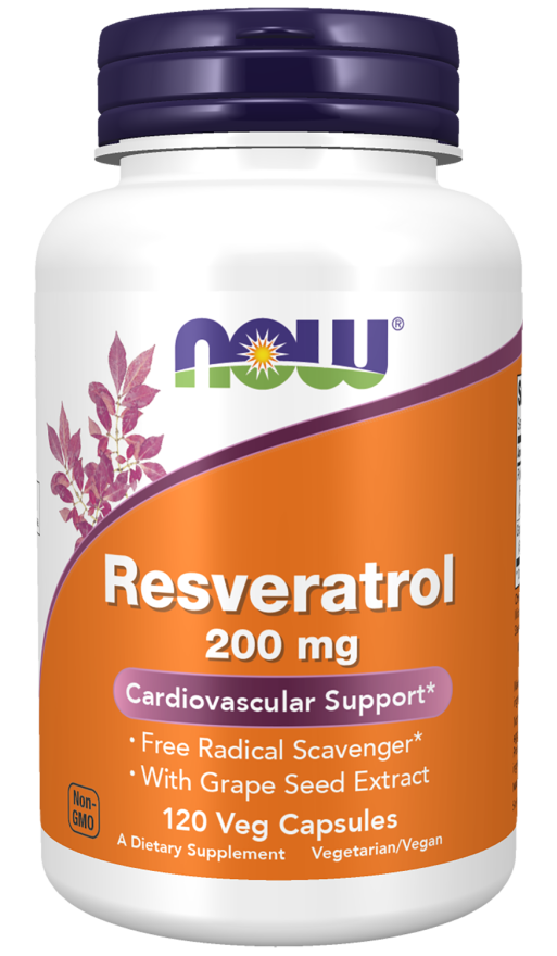 Now RESVERATROL 200mg 120 VCAPS