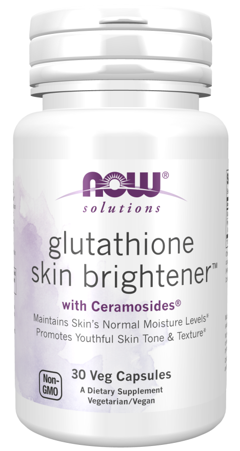 Now GLUTATHIONE SKIN BRIGHTENER W/ CERAMOSIDES 30 VCAPS