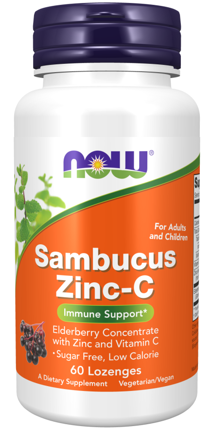 Now SAMBUCUS ZINC-C 60 LOZ