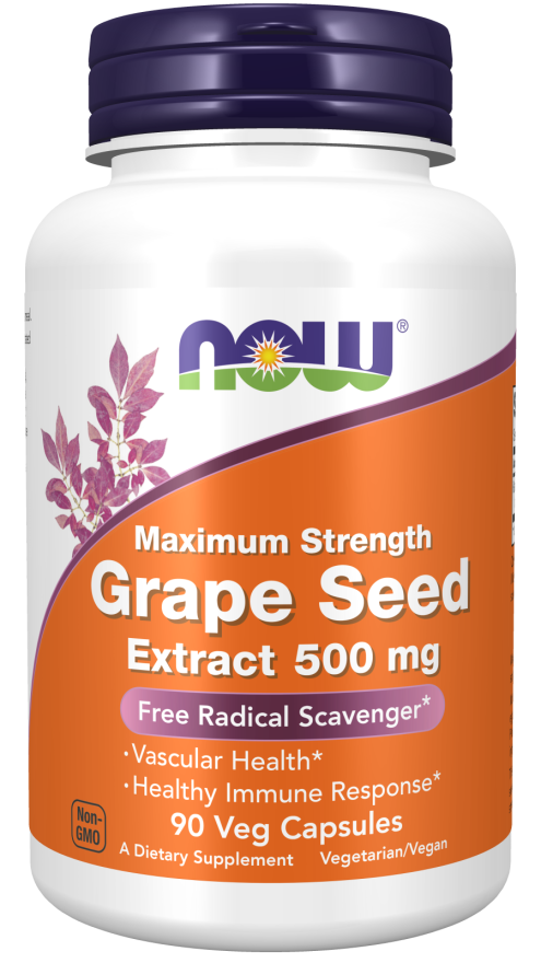 Now GRAPE SEED EXTRACT 500mg 90 VCAPS