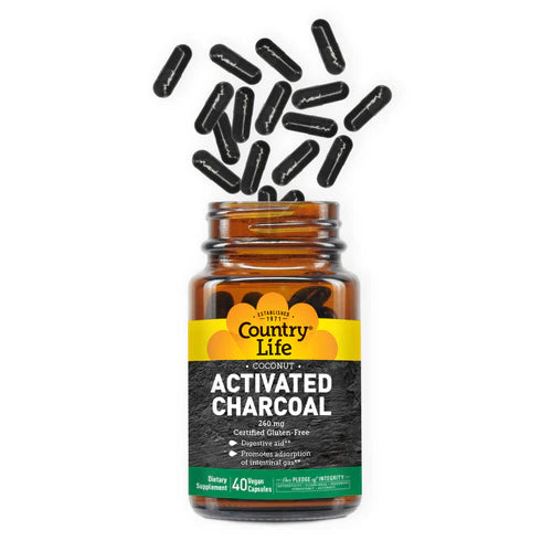Country Life ACTIVATED CHARCOAL 260MG 100 Capsule