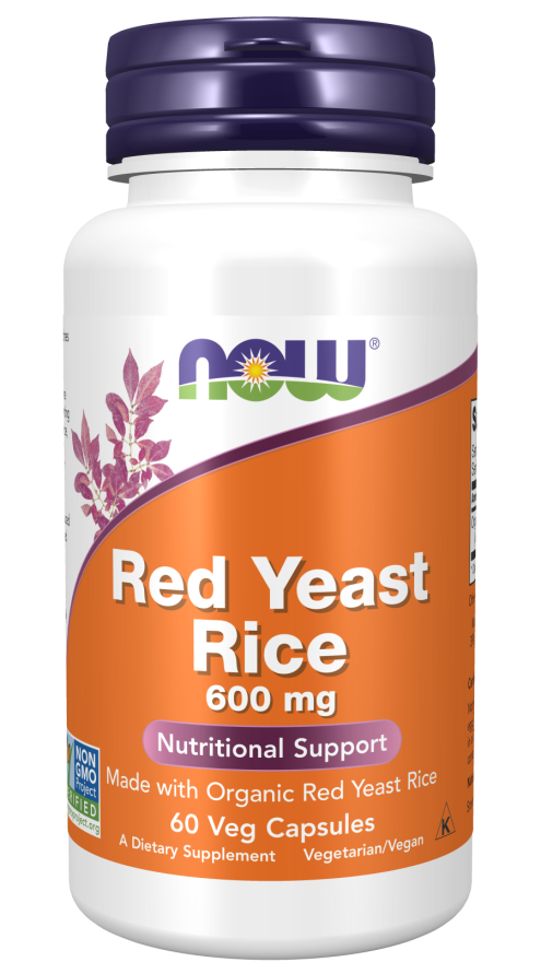 Now RED YEAST RICE 600MG ORG 60 VCAPS