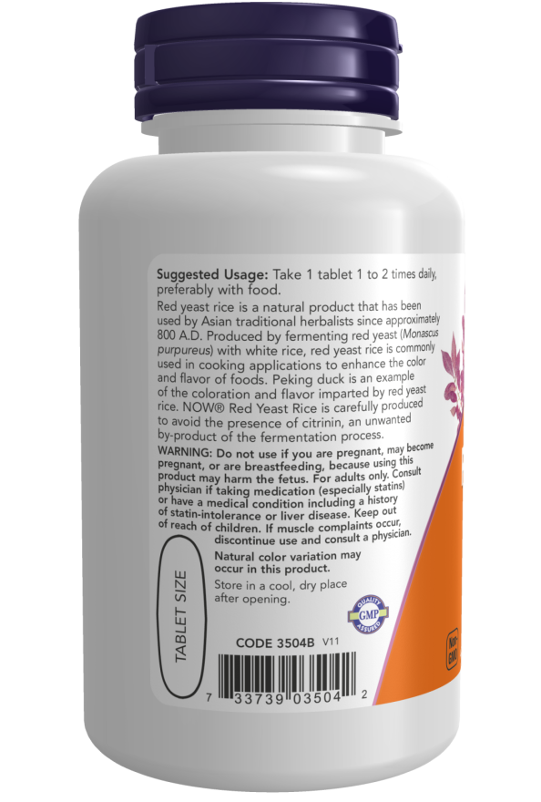 Now RED YEAST RICE EXTRACT 1200MG 60 TABS