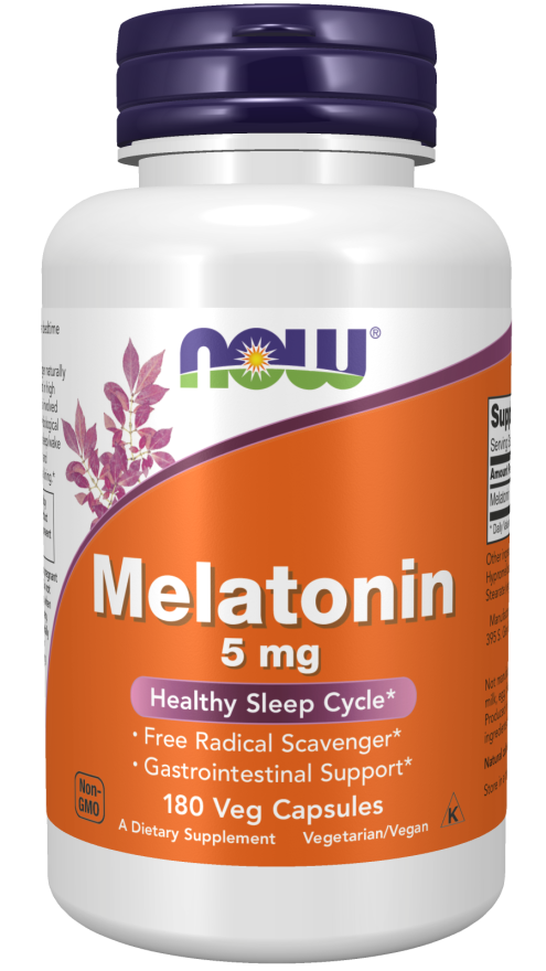 Now MELATONIN 5mg 180 VCAPS