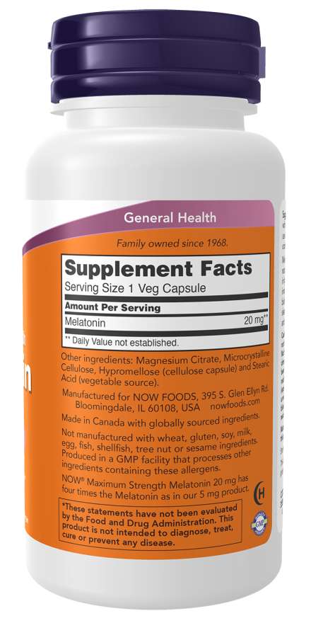 Now MELATONIN 20MG 90 VCAPS