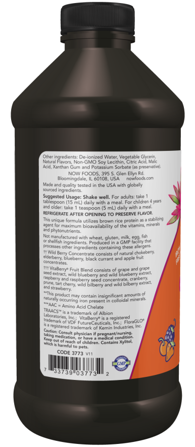 Now LIQUID MULTI BERRY 16 OZ