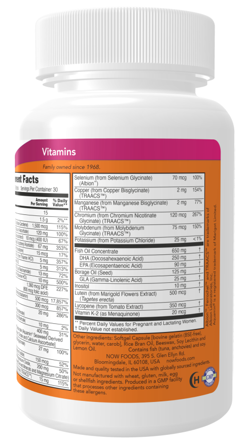 Now PRE-NATAL MULTI WITH DHA 180 SOFTGELS