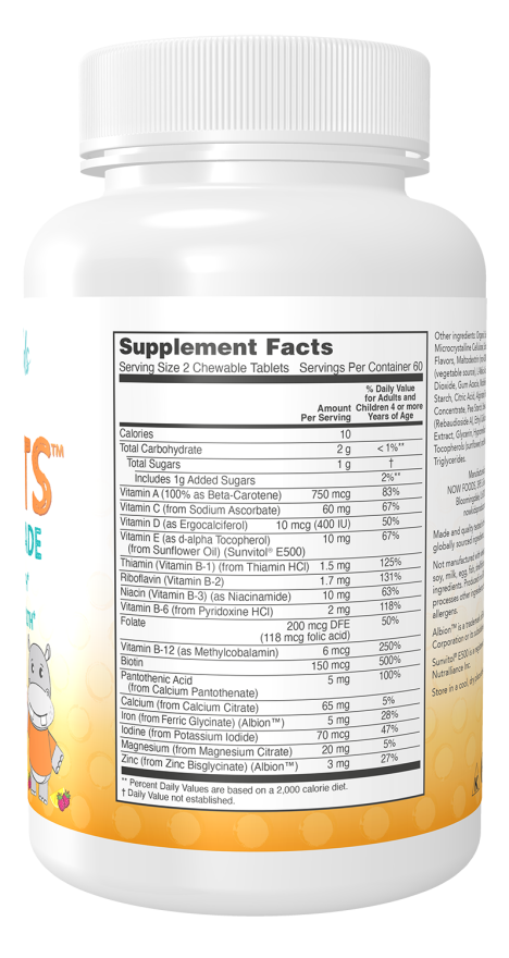 Now KID VITS(TM) - BERRY LEMONADE BLAST 120 TABS