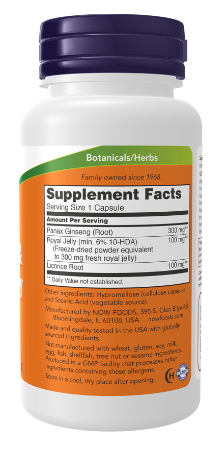 Now GINS & ROYAL JELLY 300/300mg 90 VCAPS