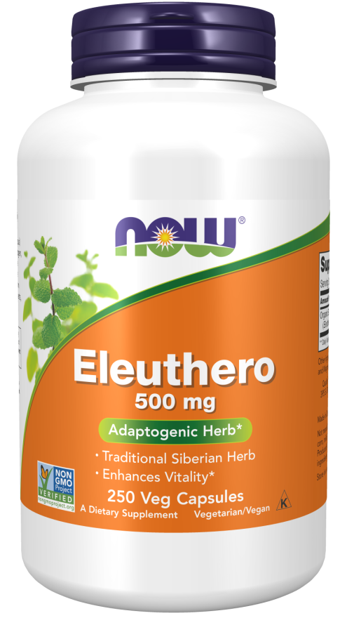 Now ELEUTHERO 500mg 250 VCAPS