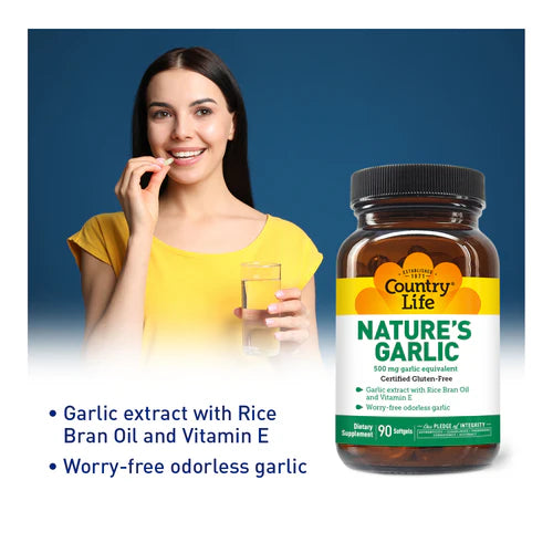 Country Life NATURE'S GARLIC 500MG 90 Softgel
