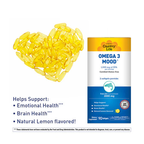 Country Life OMEGA 3 MOOD 90 Softgel