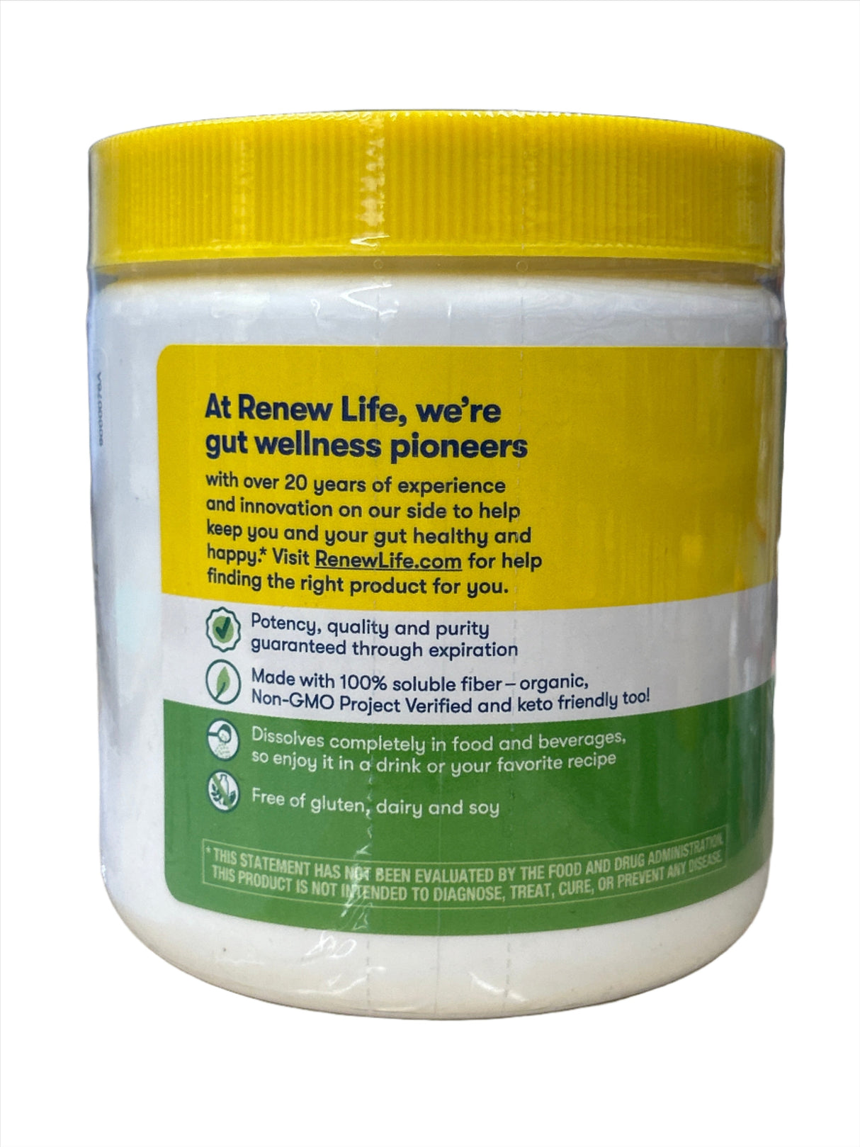 Completely Clear Organic Prebiotic Fiber 100% Soluble Fiber