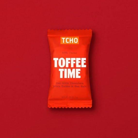 TCHO CHOCOLATE Toffee Time Singles .83 OZ