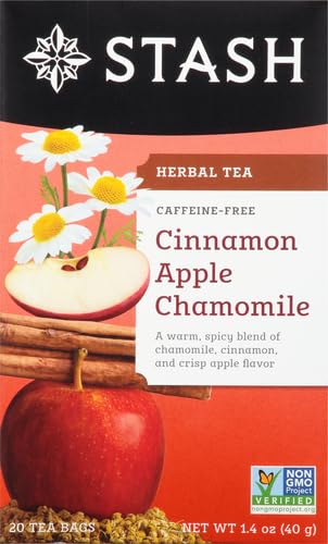 STASH TEA Cinnamon Apple Chamomile Tea Caffeine Free 20 BAG