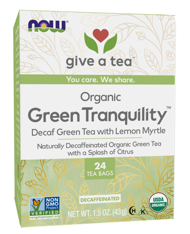 Now GREEN TRANQUILITY TEA BAGS 24 BAGS