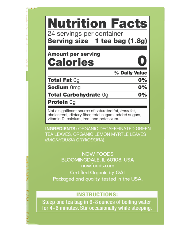 Now GREEN TRANQUILITY TEA BAGS 24 BAGS