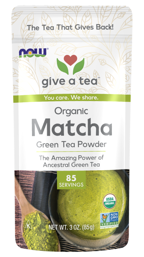 Now MATCHA TEA ORGANIC 3 OZ