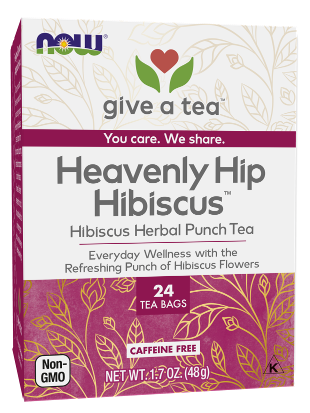Now HEAVENLY HIP HIBISCUS TEA BAGS 24 BAGS