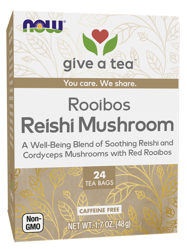 Now ROOIBOS REISHI MUSHROOM TEA 24 BAGS