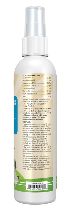 Now PETS FLEA & TICK SPRAY 8 OZ