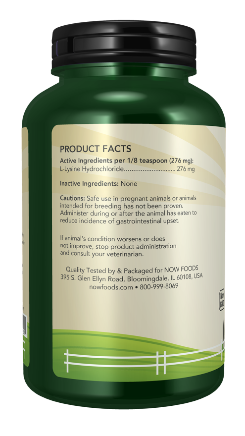 NOW PETS L-LYSINE POWDER 8 OZ
