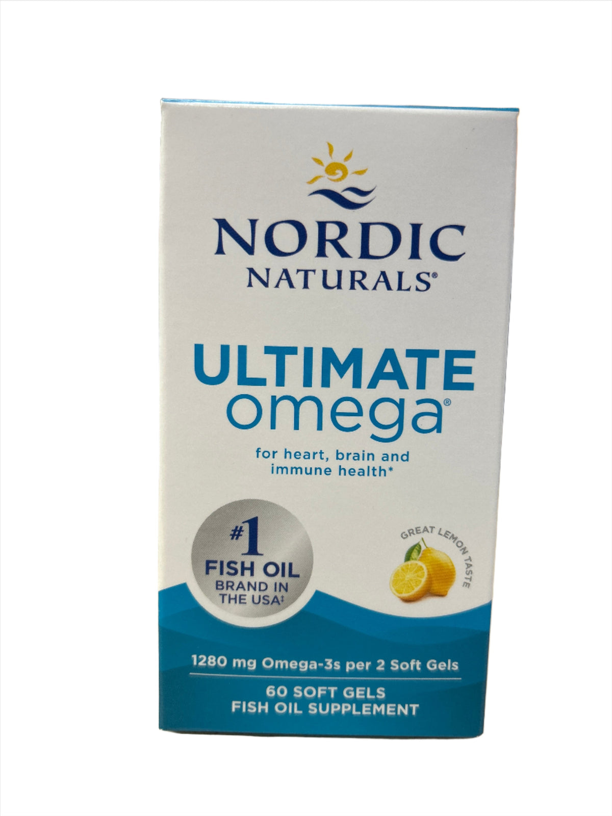Cápsulas blandas de Omega Ultimate 1280 mg sabor limón