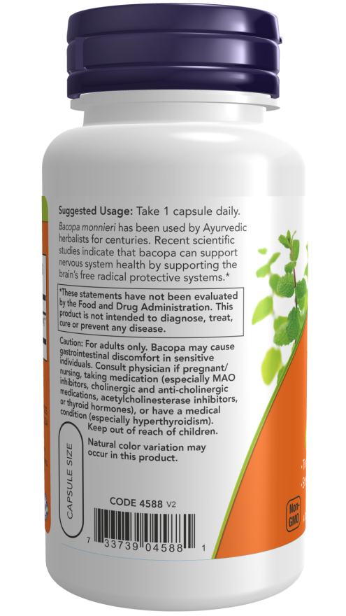 Now BACOPA EXTRACT 450MG 90 VCAPS