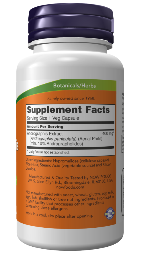 Now ANDROGRAPHIS EXTRACT 400MG 90 VCAPS
