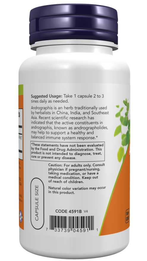 Now ANDROGRAPHIS EXTRACT 400MG 90 VCAPS