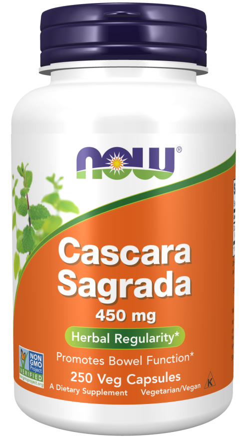 Now CASCARA SAGRADA 450mg 250 VCAPS