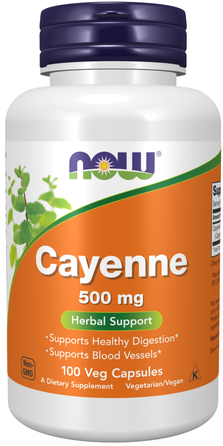 Now CAYENNE 500mg 100 VCAPS