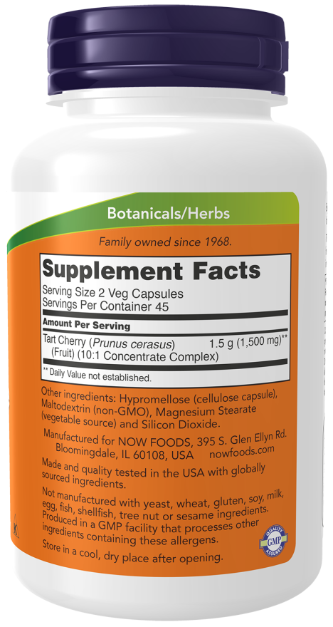 Now CHERRY CONCENTRATE 750MG 180 VCAPS