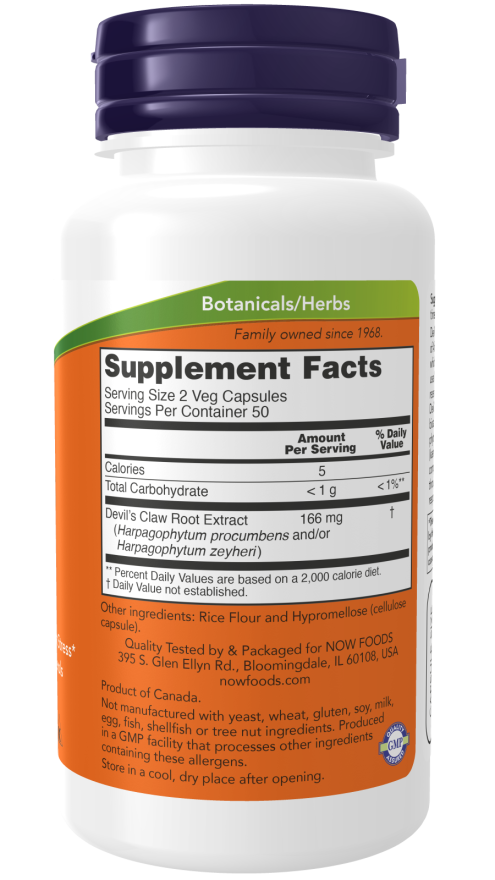 Now DEVIL'S CLAW ROOT 100 VCAPS